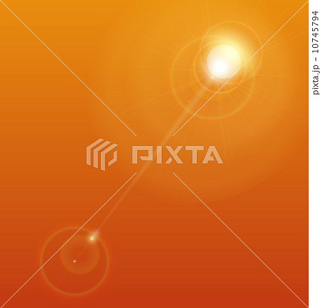 Glare of the sun, vector 10745794