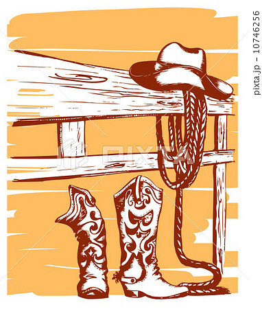 Cowboy clothes and elements of life 10746256
