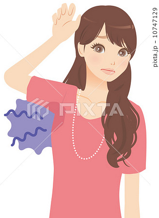 ワキのニオイを気にする女性 10747129