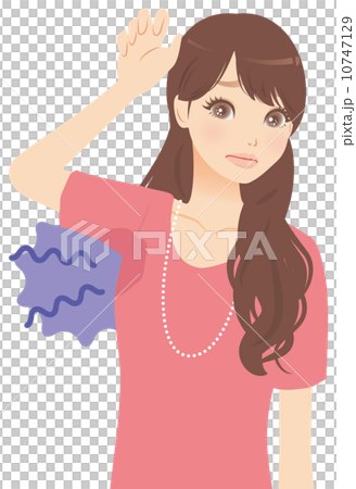 ワキのニオイを気にする女性 10747129