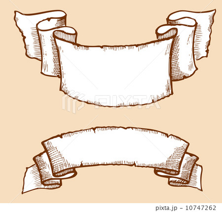 Vector antique paper background for text on white 10747262