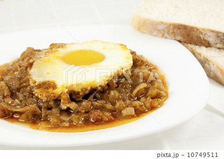 Stew with baked onion, egg and meat Stew with baked onion, egg and meat 10749511