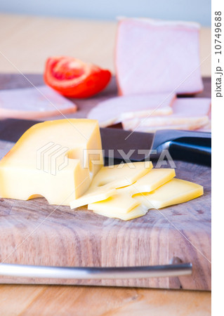 Sliced meat and cheese 10749688