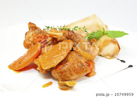 rabbit stew with mushroom sauce and cheese rolls rabbit stew with mushroom sauce and cheese rolls 10749959