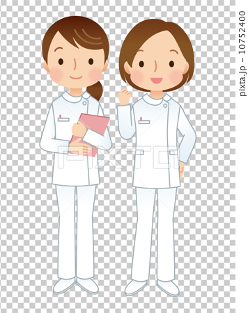 女性 看護師 介護士のイラスト素材