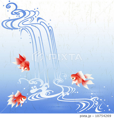 流水 水の流れのイラスト素材