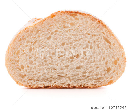 Hunk or slice of fresh white bread isolated on white background Hunk or slice of fresh white bread isolated on white background 10755242