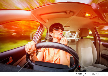 Driving a car Driving a car 10758080