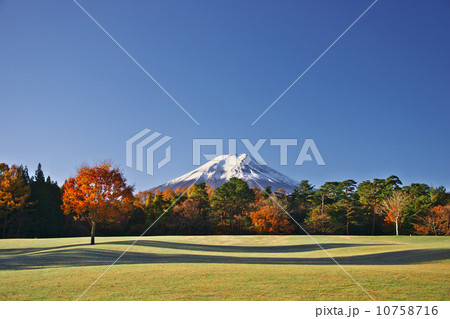 秋の富士山 10758716
