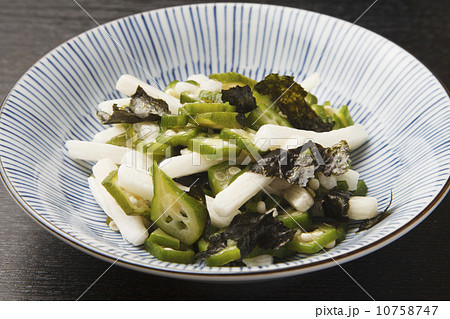 オクラと山芋の磯和え 10758747