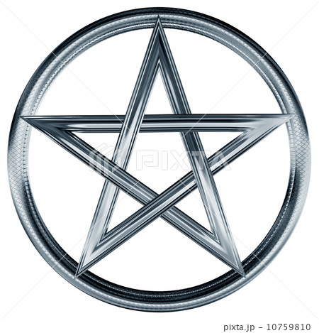 Silver pentagram Silver pentagram 10759810