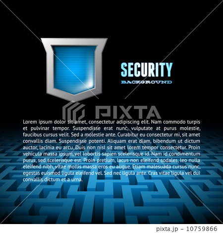 Card with steel glossy lightened shield Card with steel glossy lightened shield 10759866