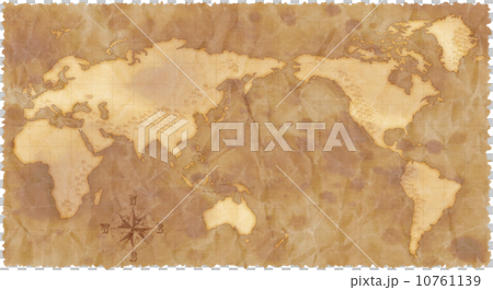 アンティーク風な世界地図　 10761139