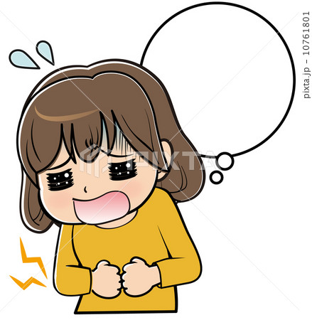 腹痛に悩む女性 10761801