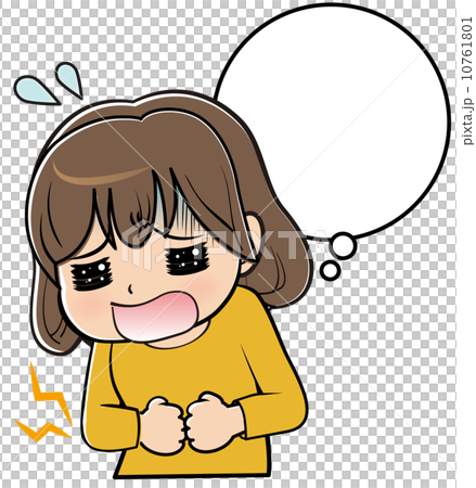 腹痛に悩む女性 10761801
