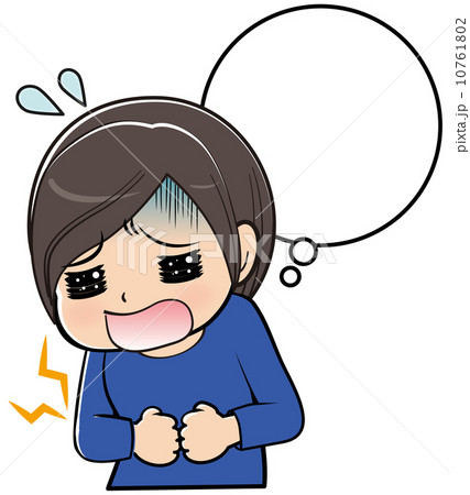腹痛に悩む女性 10761802