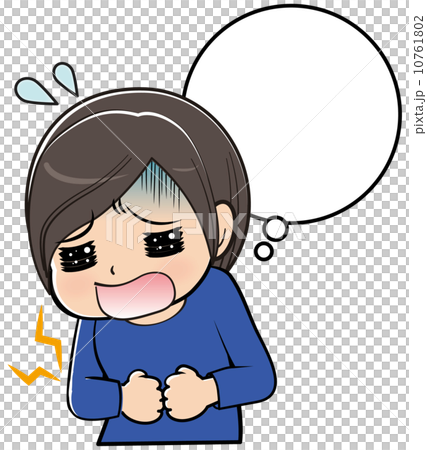 腹痛に悩む女性 10761802