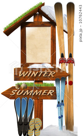 Summer Winter Wooden Signage Summer Winter Wooden Signage 10762443