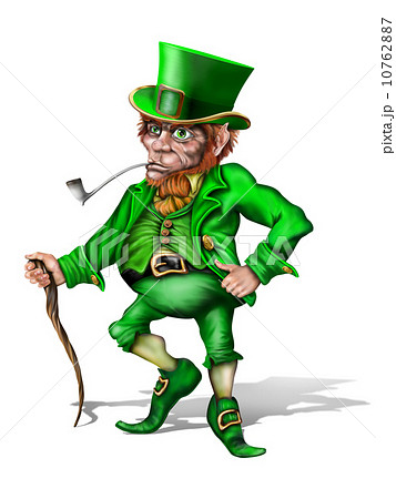 Cheeky Leprechaun - Stock Illustration [10762887] - PIXTA