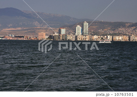 General view on Izmir from sea, Turkey 10763501