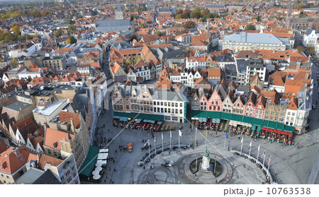 Brugge - Grote Markt birds eye view 10763538