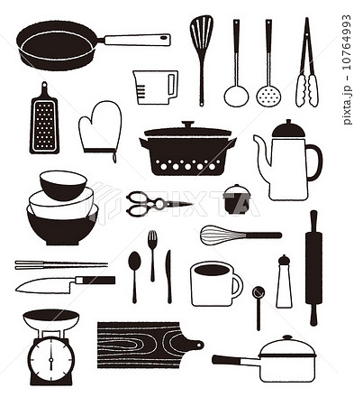 キッチン用品のイラスト素材