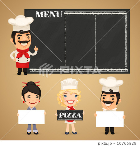 Chefs Presenting Empty Banners Chefs Presenting Empty Banners 10765829
