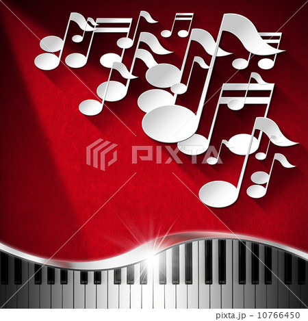 Music Piano and Note Background - Red Velvet 10766450