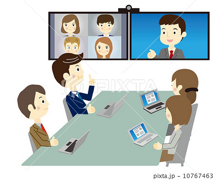 Video Conference Business Team Stock Illustration