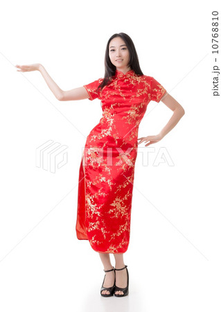 Sexy Chinese woman dress traditional cheongsam 10768810