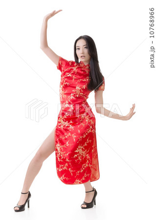 Sexy Chinese woman dress traditional cheongsam 10768966