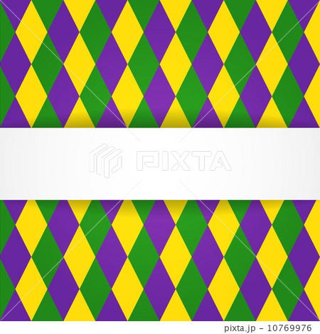 Diamond background with white banner 10769976