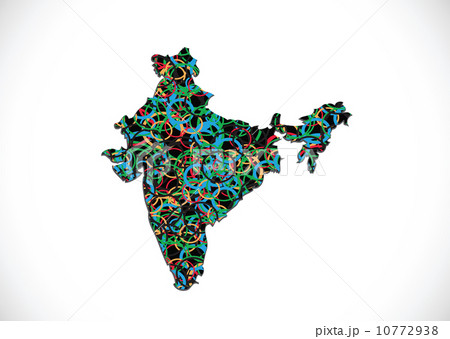 Map of India idea design Map of India idea design 10772938