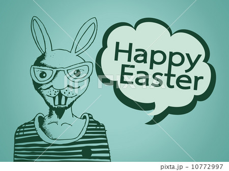 rabbit and happy easter design 10772997