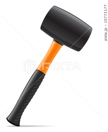 tool hammer with plastic handle vector illustration 10773177
