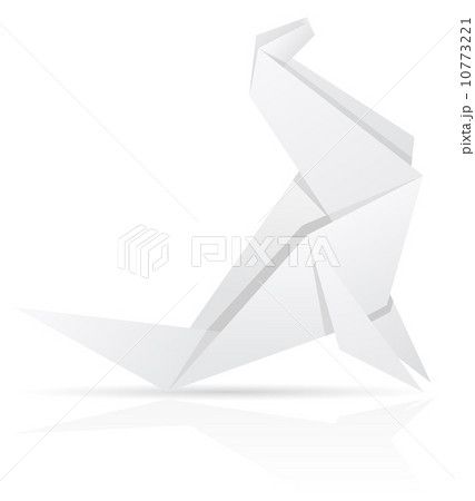 origami paper sea calf vector illustration origami paper sea calf vector illustration 10773221