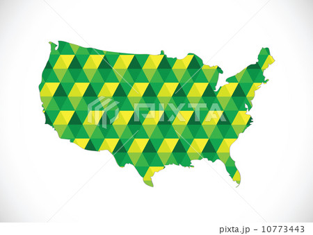 Map of USA in idea design 10773443