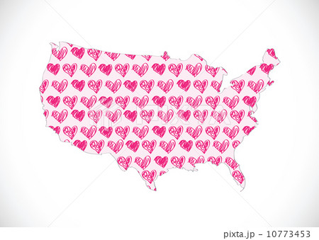 Map of USA in idea design Map of USA in idea design 10773453