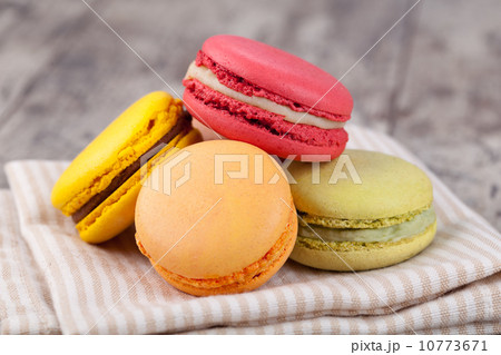 Macaroons on a wooden table Macaroons on a wooden table 10773671