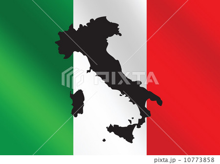 italy map and flag idea design 10773858