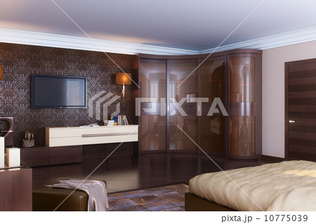 Luxury Classic Bedroom Interior Design With Wooden Material 10775039