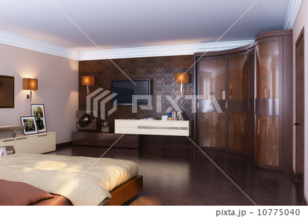 Luxury Classic Bedroom Interior Design With Wooden Material 10775040