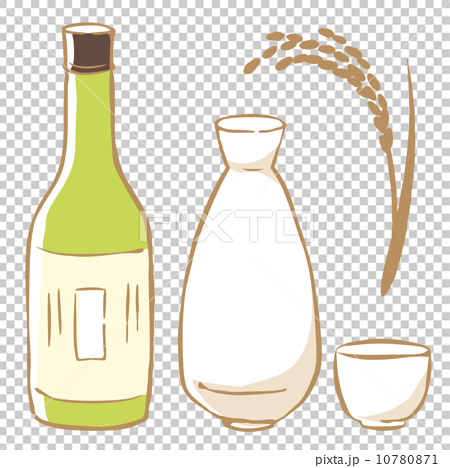 日本酒 お酒のイラスト素材