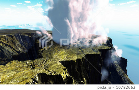 Young volcano being born 10782662
