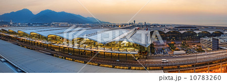 hong kong international airport sunset hong kong international airport sunset 10783260