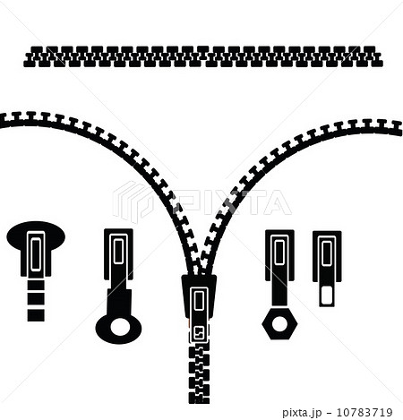 Set Of Zipperのイラスト素材
