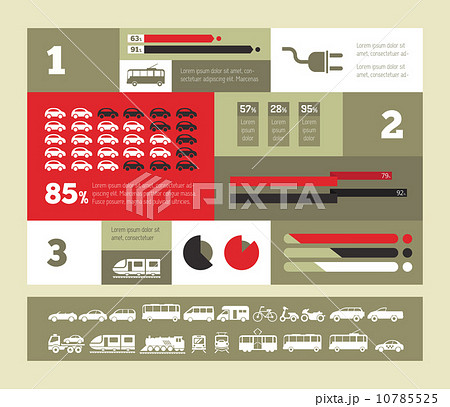 Transportation Infographic Template. 10785525