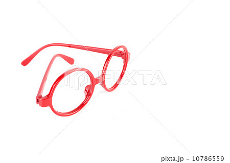 red fashion glasses isolated on white 10786559