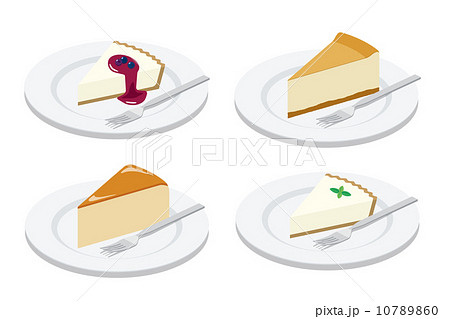 チーズケーキのイラスト素材 10789860 Pixta