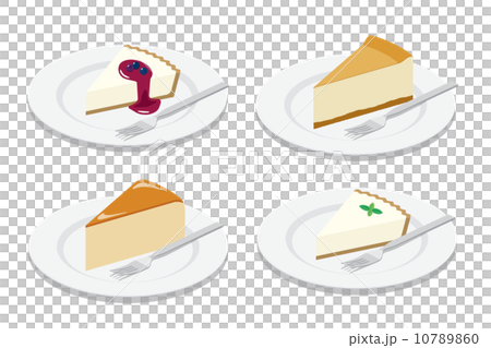 チーズケーキのイラスト素材